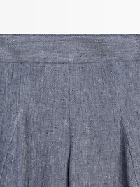 Pleated palazzo trousers