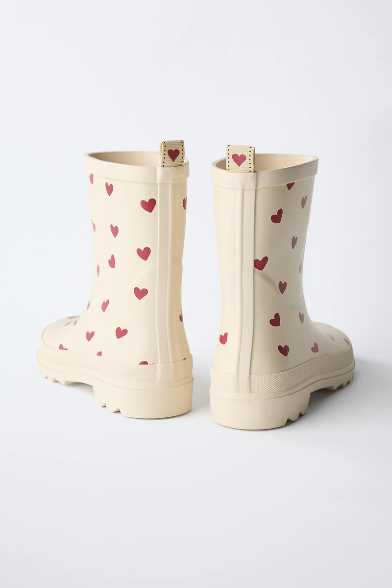 HEART RAIN BOOTS