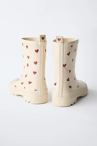 HEART RAIN BOOTS