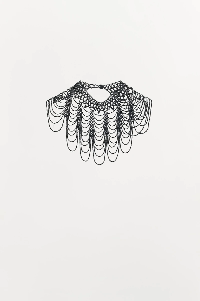 LIMITED EDITION BEADED CAPE NECKLACE