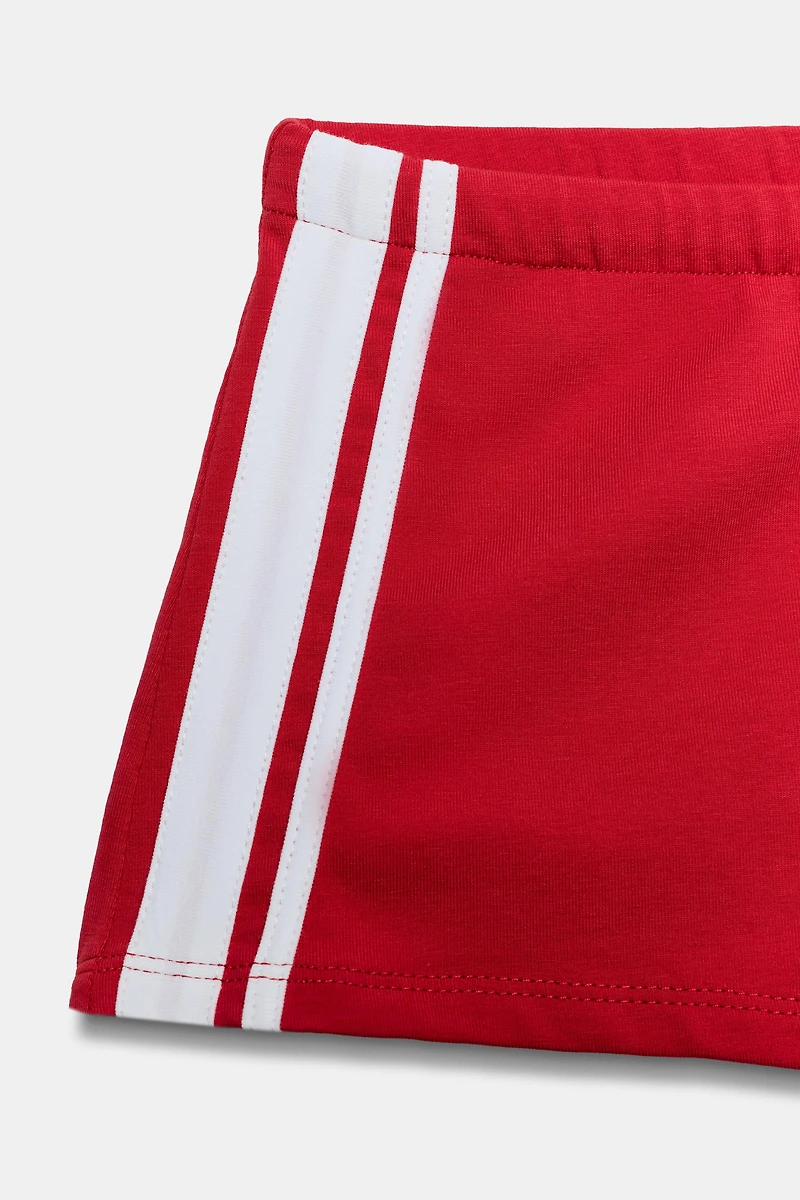 SHORT MINI À BANDES LATÉRALES