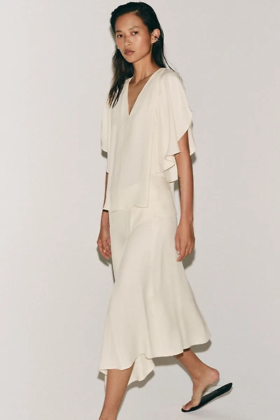 ZW COLLECTION FLOWY MIDI SKIRT