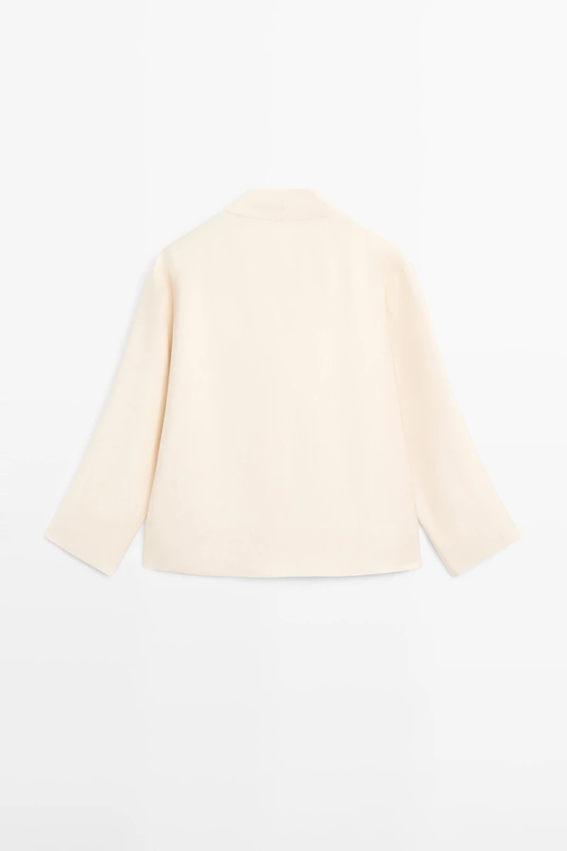Flowing blouse with bib detail