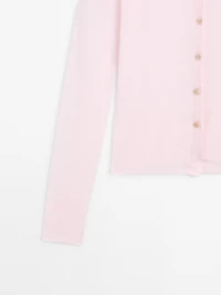 Lightweight 100% wool cardigan - STUDIO