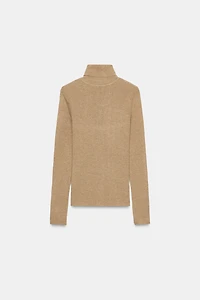 WOOL HIGH-NECK SWEATER