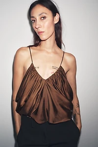 TOP DRAPÉ SATINÉ ZW COLLECTION