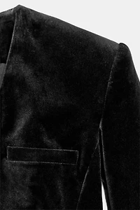 VELVET BLAZER ROMPER