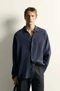 LIGHTWEIGHT 100% LINEN RELAXED FIT SHIRT