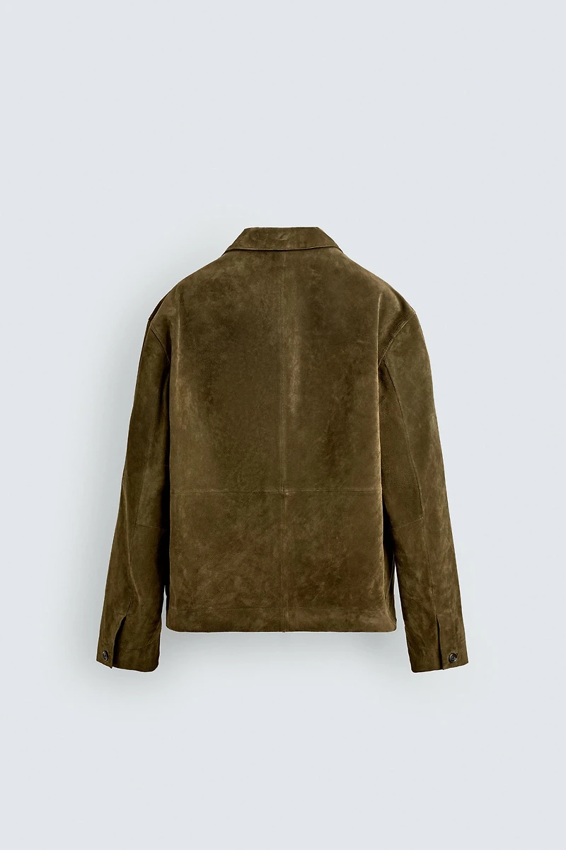 SUEDE LEATHER OVERSHIRT