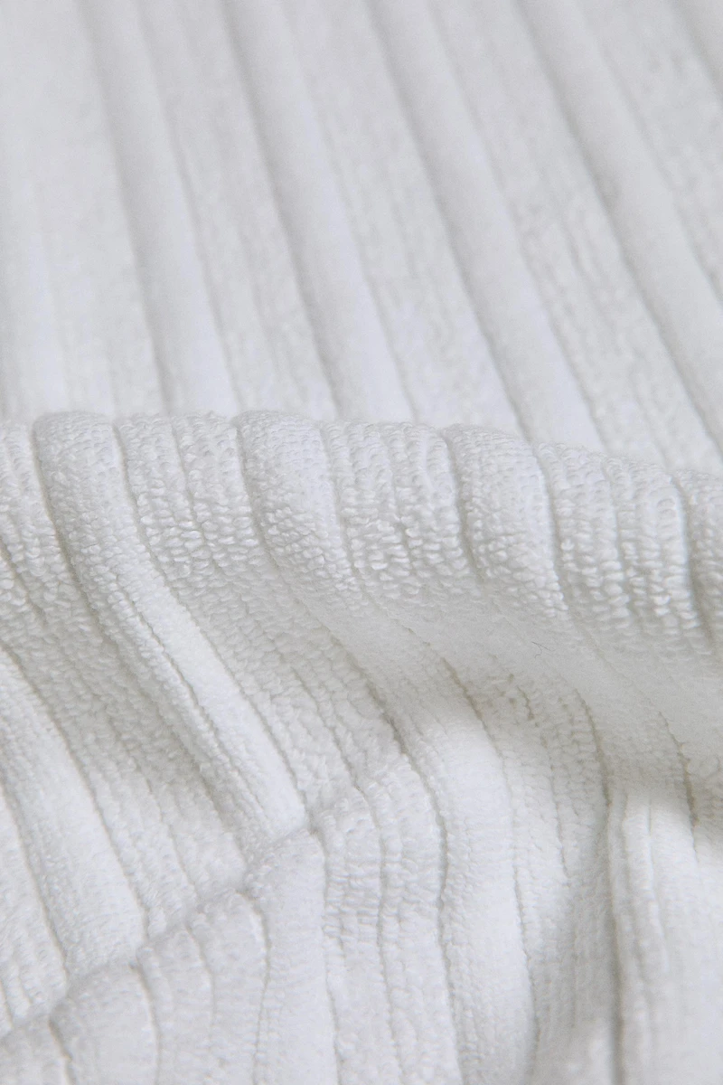 TAPIS DE BAIN VELOURS RAYURES