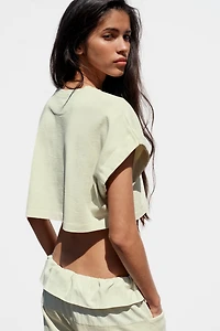 COMBINATION CROPPED T-SHIRT