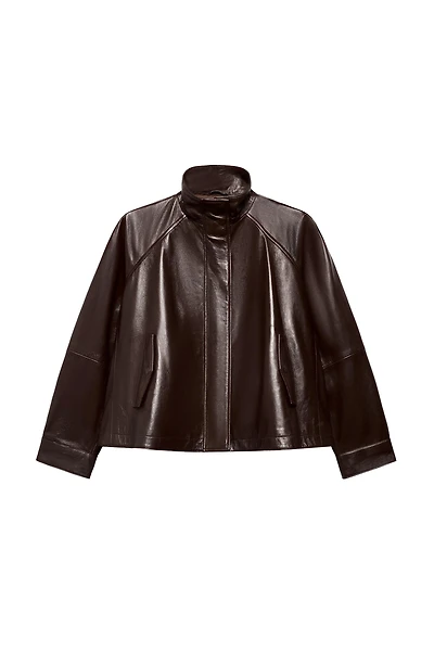 BLOUSON BOMBER 100 % CUIR ZW COLLECTION