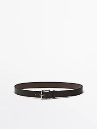 Distressed leather belt