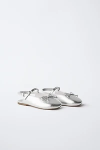 METALLIC SLINGBACK FLATS