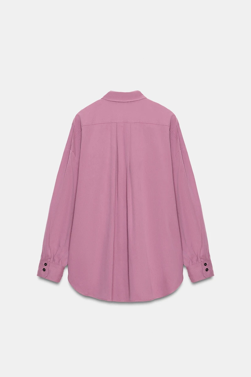 OVERSIZED HIGH NECK SHIRT