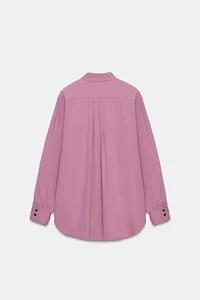 OVERSIZED HIGH NECK SHIRT