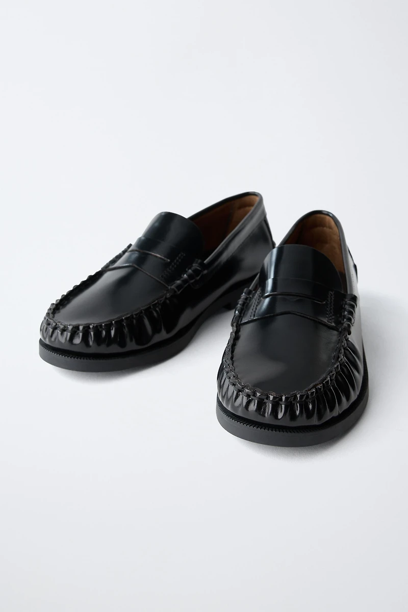 MOCASSINS SCOLAIRES EN CUIR