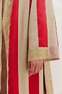 ROBE DE CHAMBRE À MOTIFS MIXTES | KATHARINE POLE