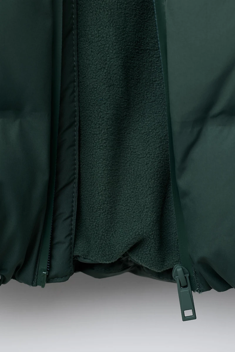 WATER REPELLENT HOODIE PUFFER COAT