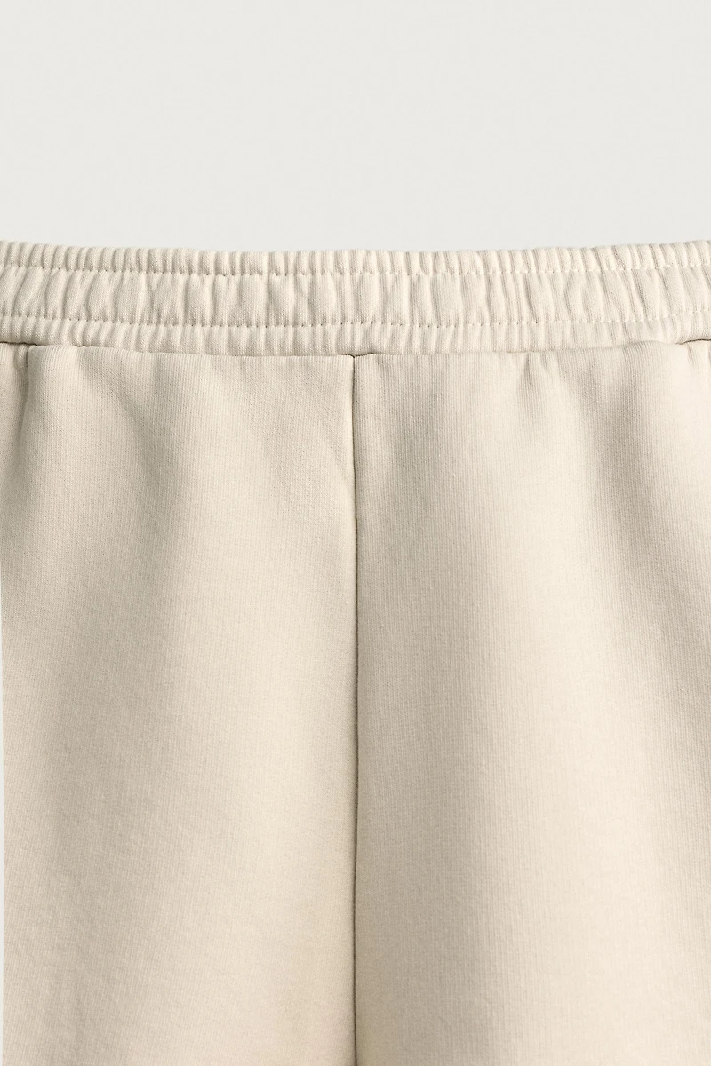 WASHED TEXT PRINT JOGGER SHORTS