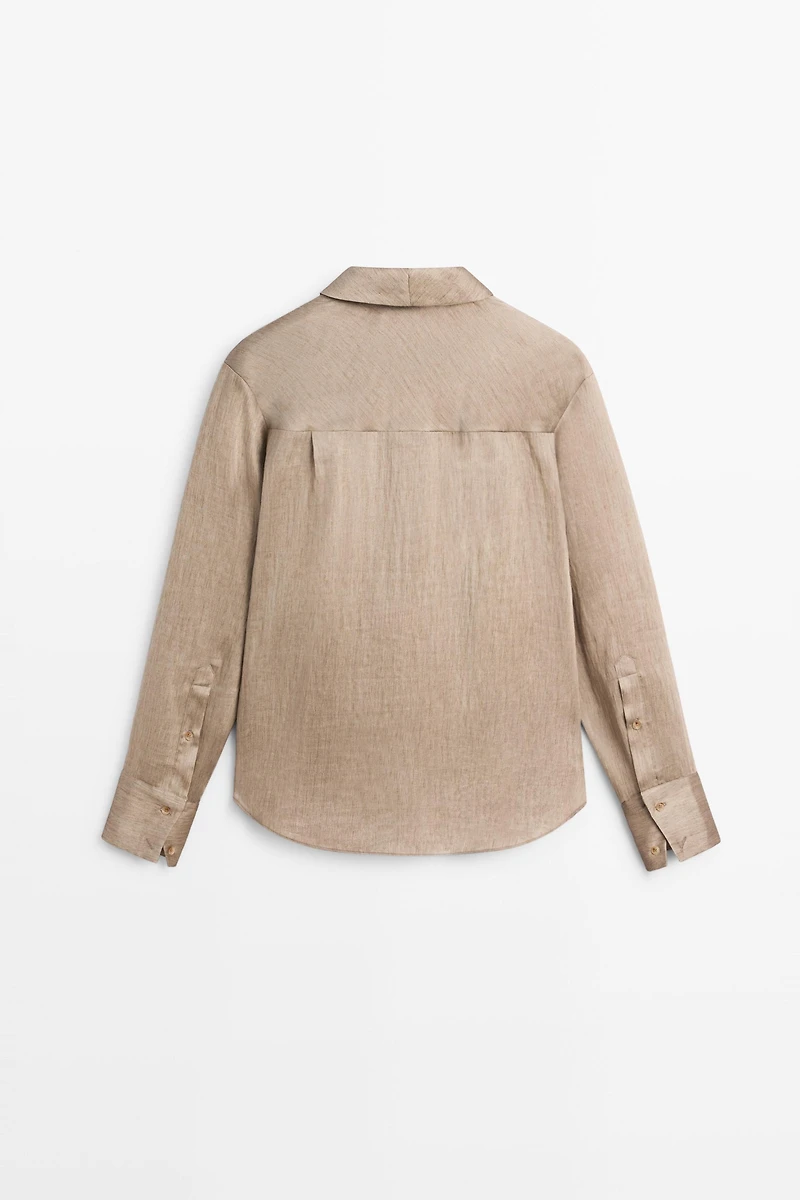 Studio satin flowing shirt