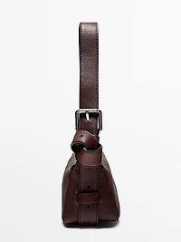 Petit sac boucle en cuir nappa