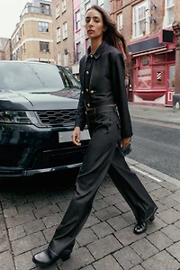 CONTRAST STITCHING SHORT JACKET