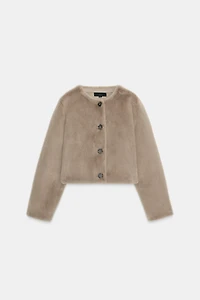FAUX FUR SHORT JACKET