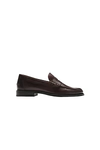MOCASSINS EN CUIR À MASQUE
