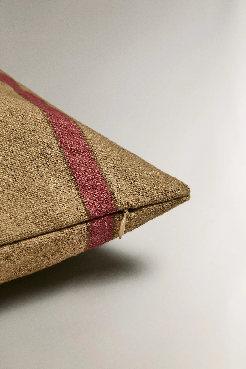 STRIPED THROW PILLOW COVER