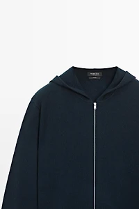 Cardigan à capuche 100 % cachemire