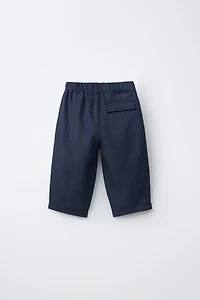 PANTALON BAGGY EN SEERSUCKER