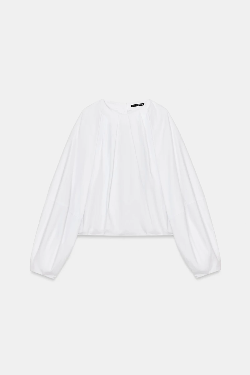 BALLOON POPLIN SHIRT