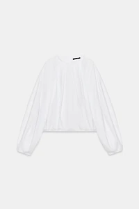BALLOON POPLIN SHIRT
