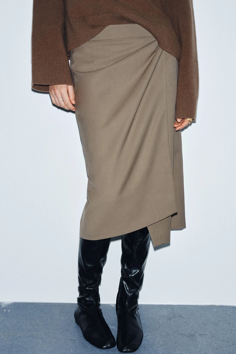 FLOWY WRAP SKIRT ZW COLLECTION