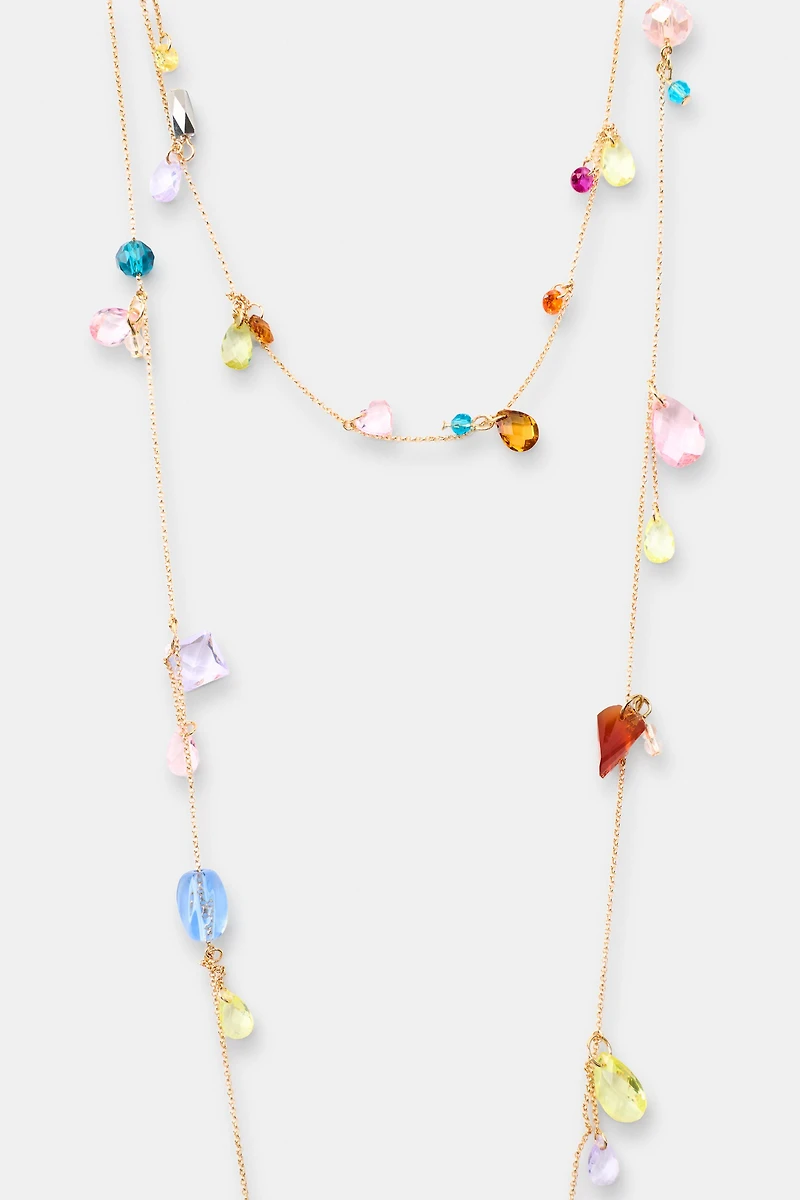 2-PACK RESIN BEAD NECKLACES