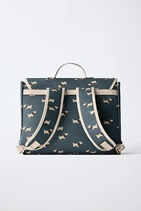 PUPPY PRINT CONVERTIBLE BACKPACK