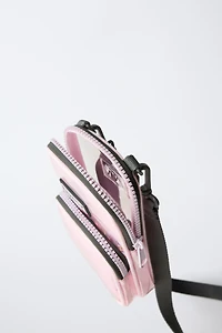 VINYL CROSSBODY PHONE CASE