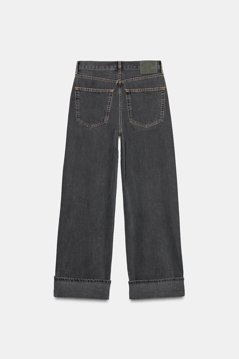 ZW COLLECTION MID-RISE BAGGY JEANS