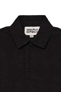 CROPPED FIT COTTON POLO SHIRT