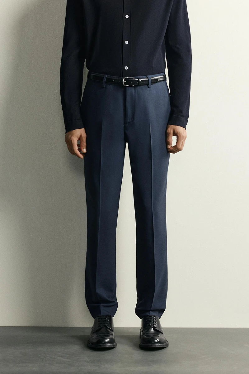 PANTALON DE COSTUME REGULAR FIT À CARREAUX