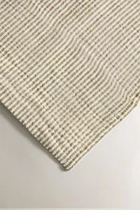 CHILDREN'S STRIPED MUSLIN FLAT SHEET