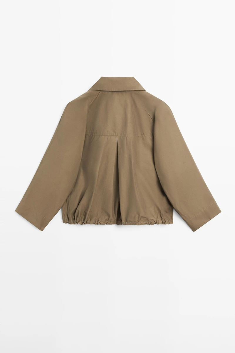 Veste bomber col montant