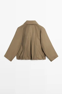 Veste bomber col montant