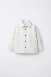 COMFY STRIPED OVERSHIRT