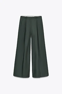 PLEATED WIDE LEG PANTS ZW COLLECTION