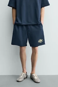 GRAPHIC PRINT JOGGER SHORTS