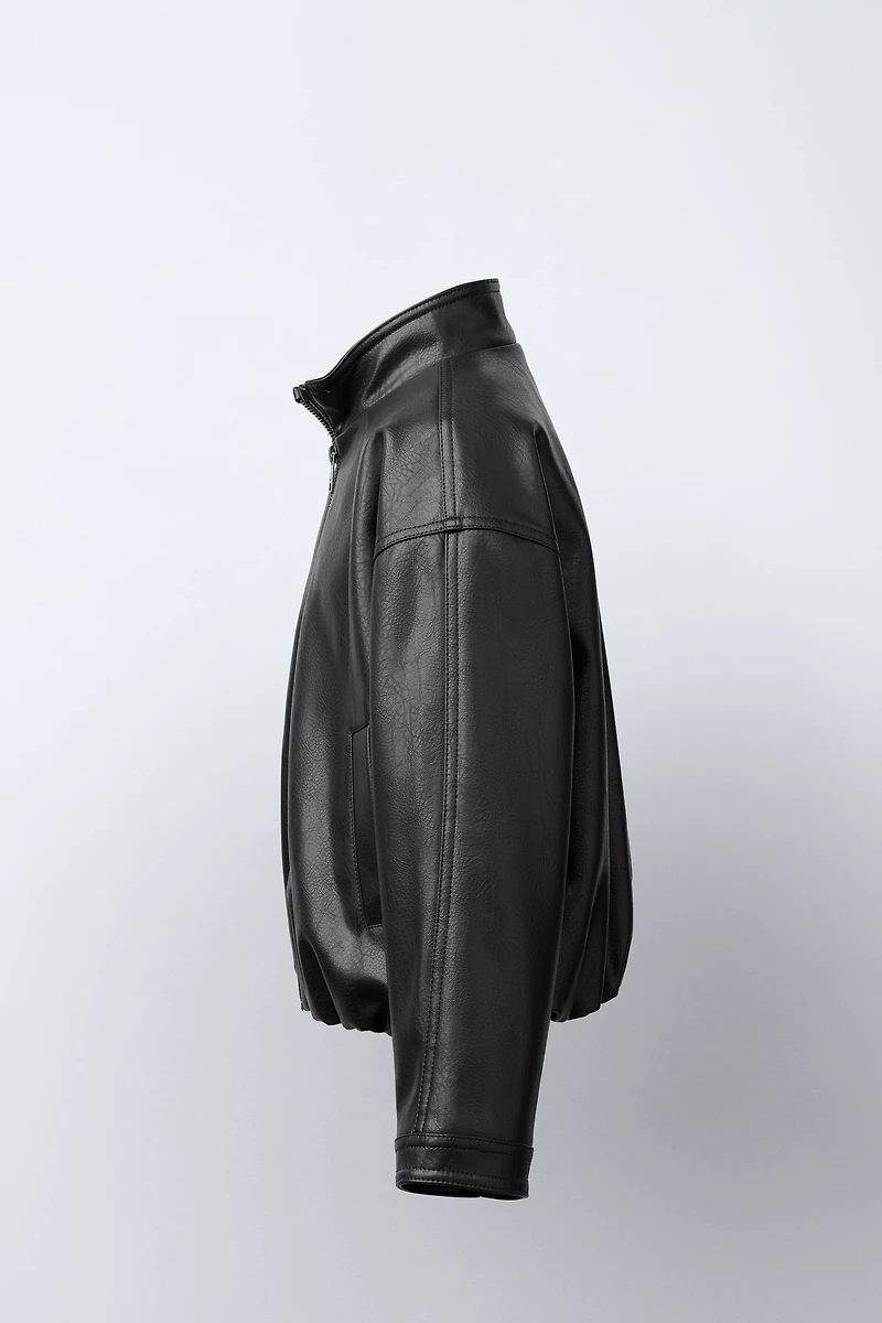 FAUX LEATHER JACKET