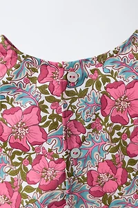 FLORAL PRINT BLOUSE AND BLOOMER SET MADE WITH LIBERTY FABRIC