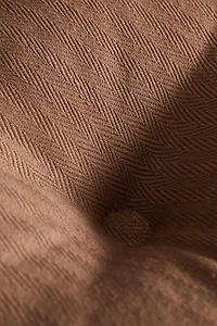 COTTON STRUCTURED SEAT CUSHION